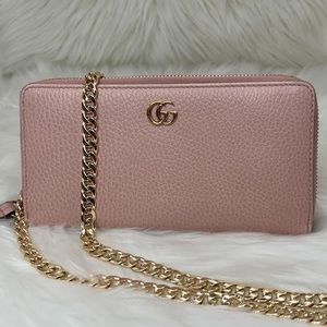 Gucci GG Wallet on Chain Zip Around Crossbody